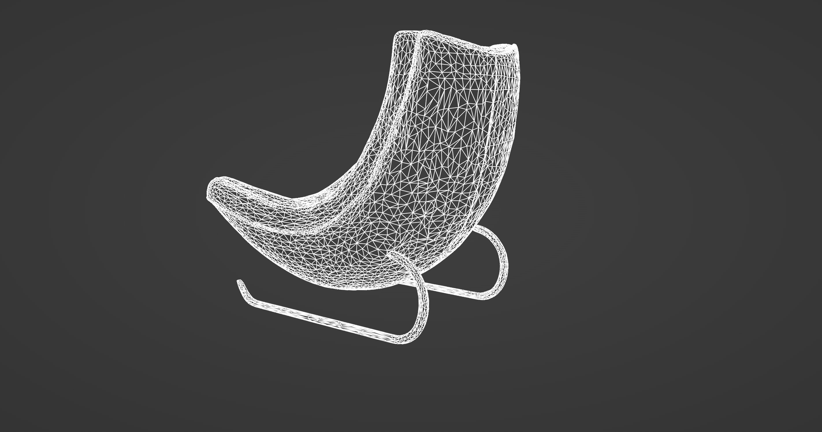Modern Comfy Designer Chair 3D model_10