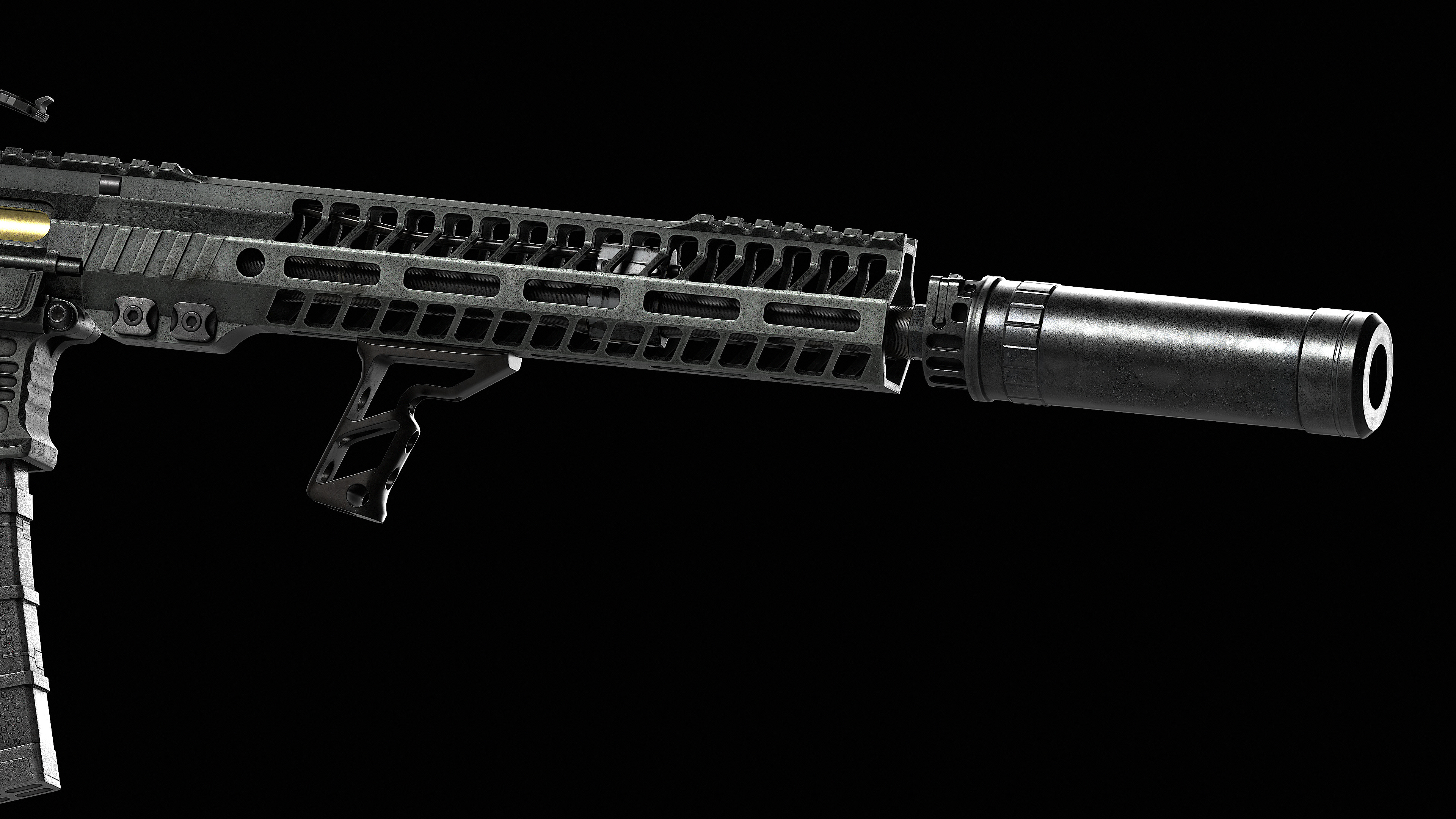 AR 15 SLR Low-poly 3D model_24