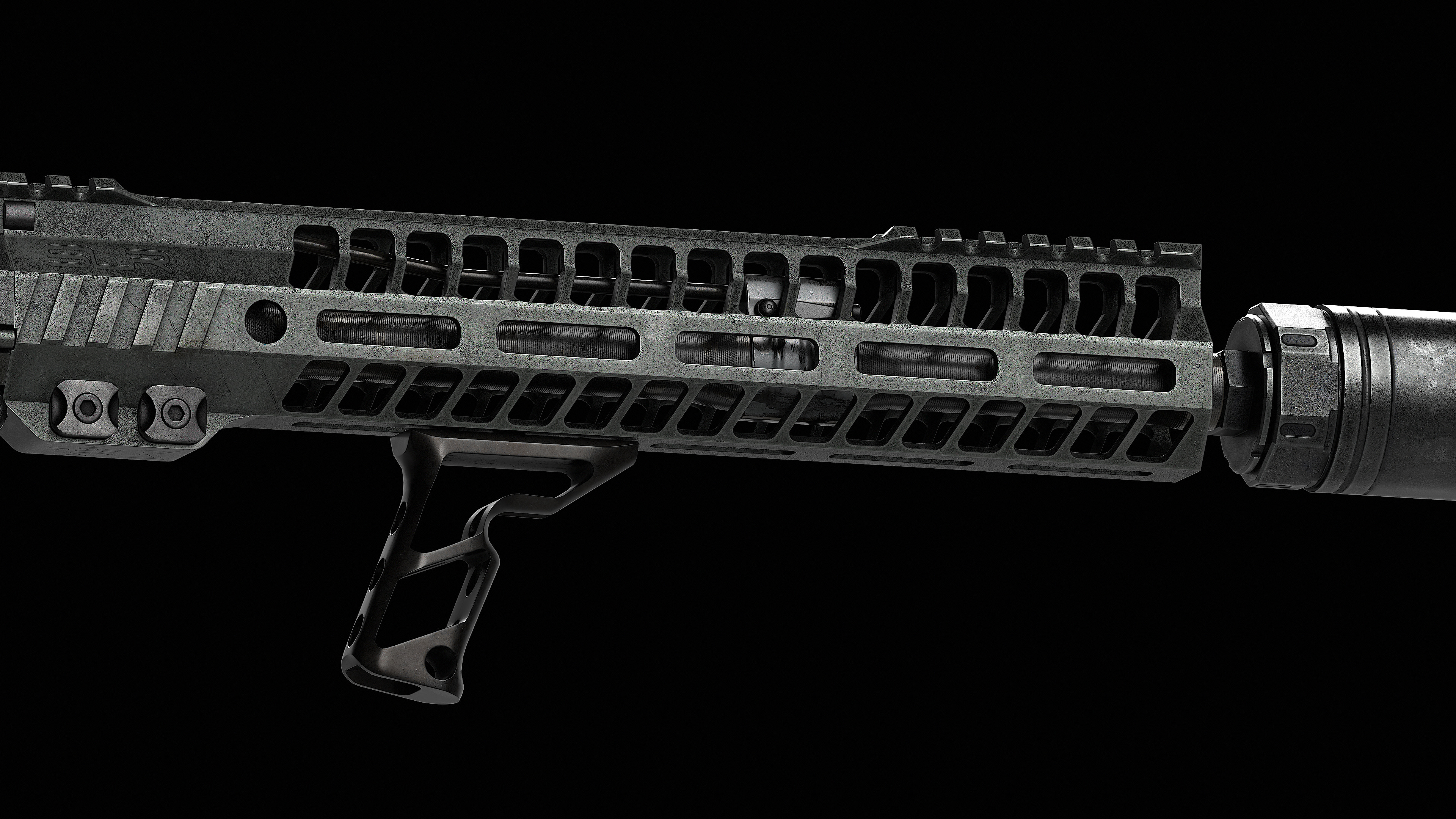 AR 15 SLR Low-poly 3D model_14