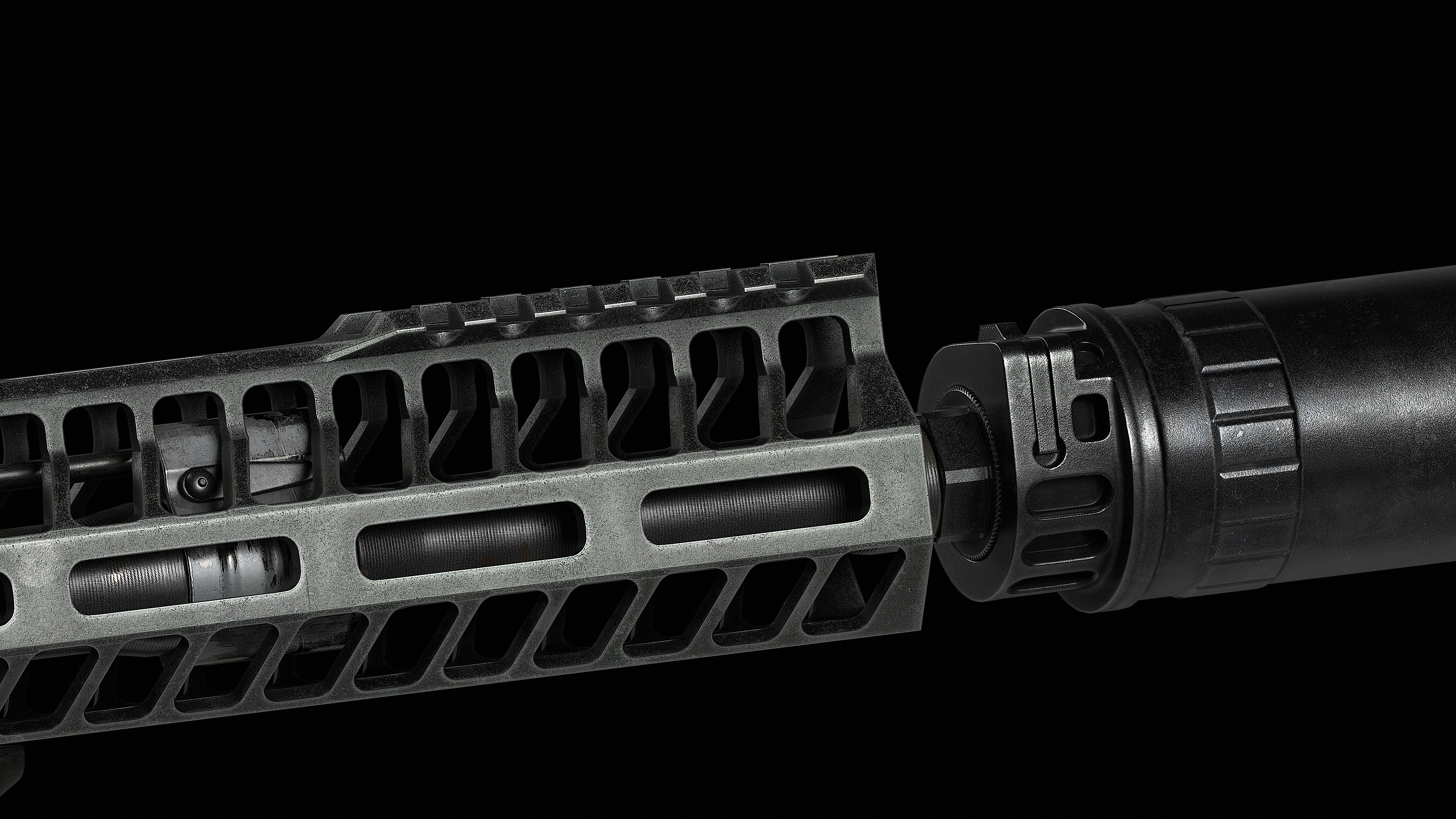 AR 15 SLR Low-poly 3D model_13