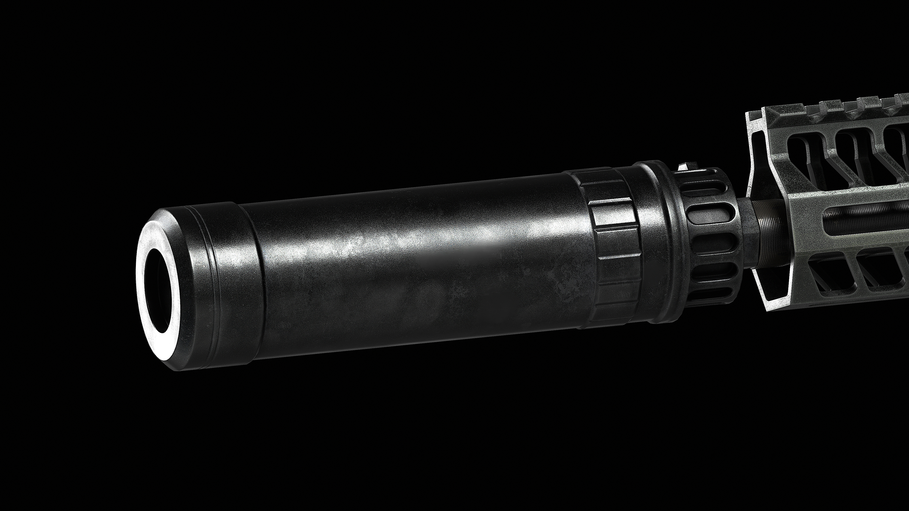 AR 15 SLR Low-poly 3D model_19