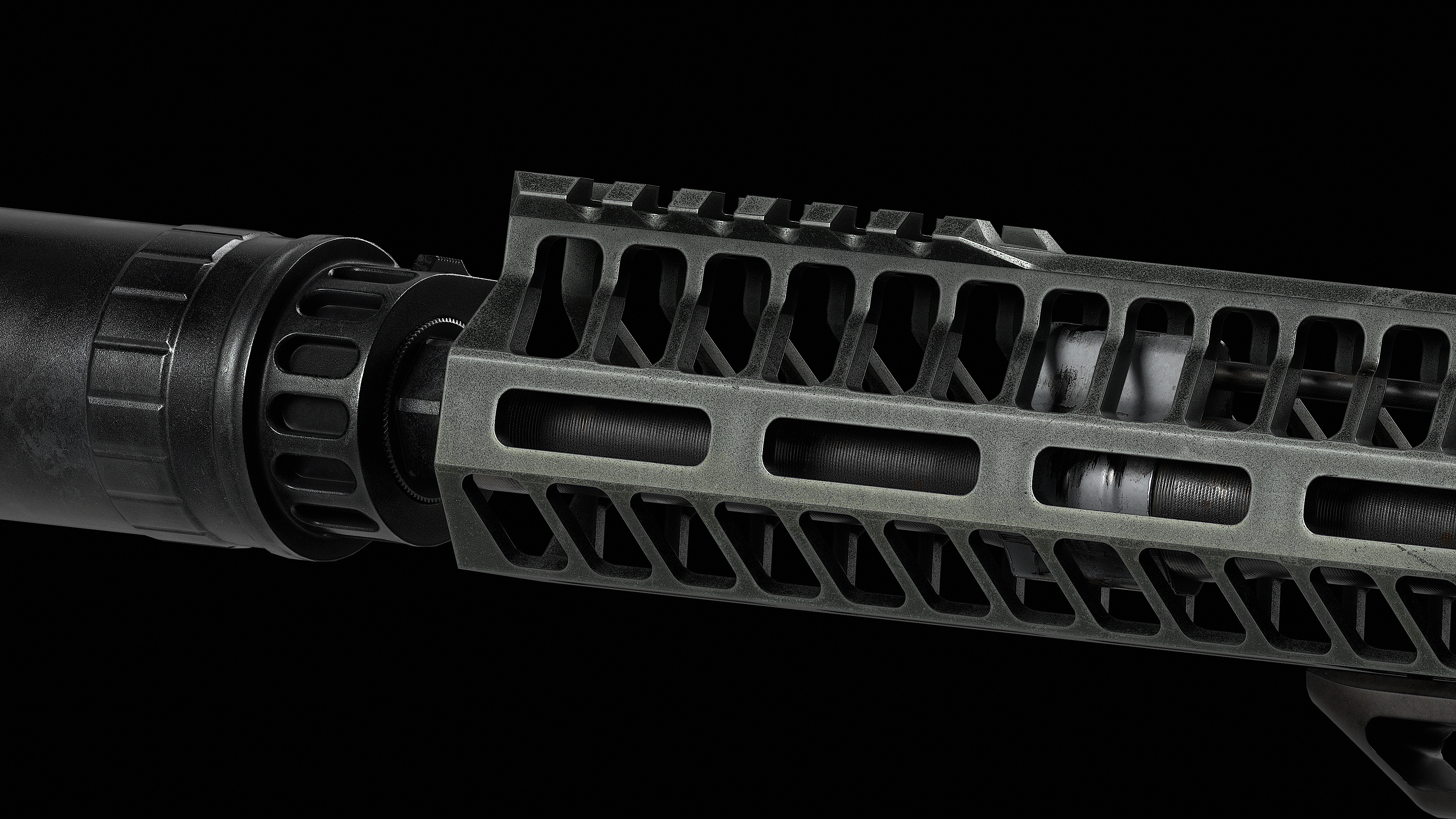 AR 15 SLR Low-poly 3D model_16