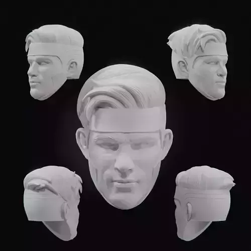 Gambit Channing Tatum Custom Heads Pack - 1-12 scale STL