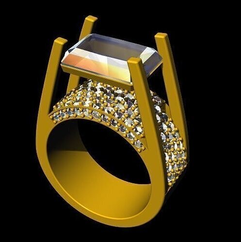 Cocktail Ring 3dm file 3D print model
