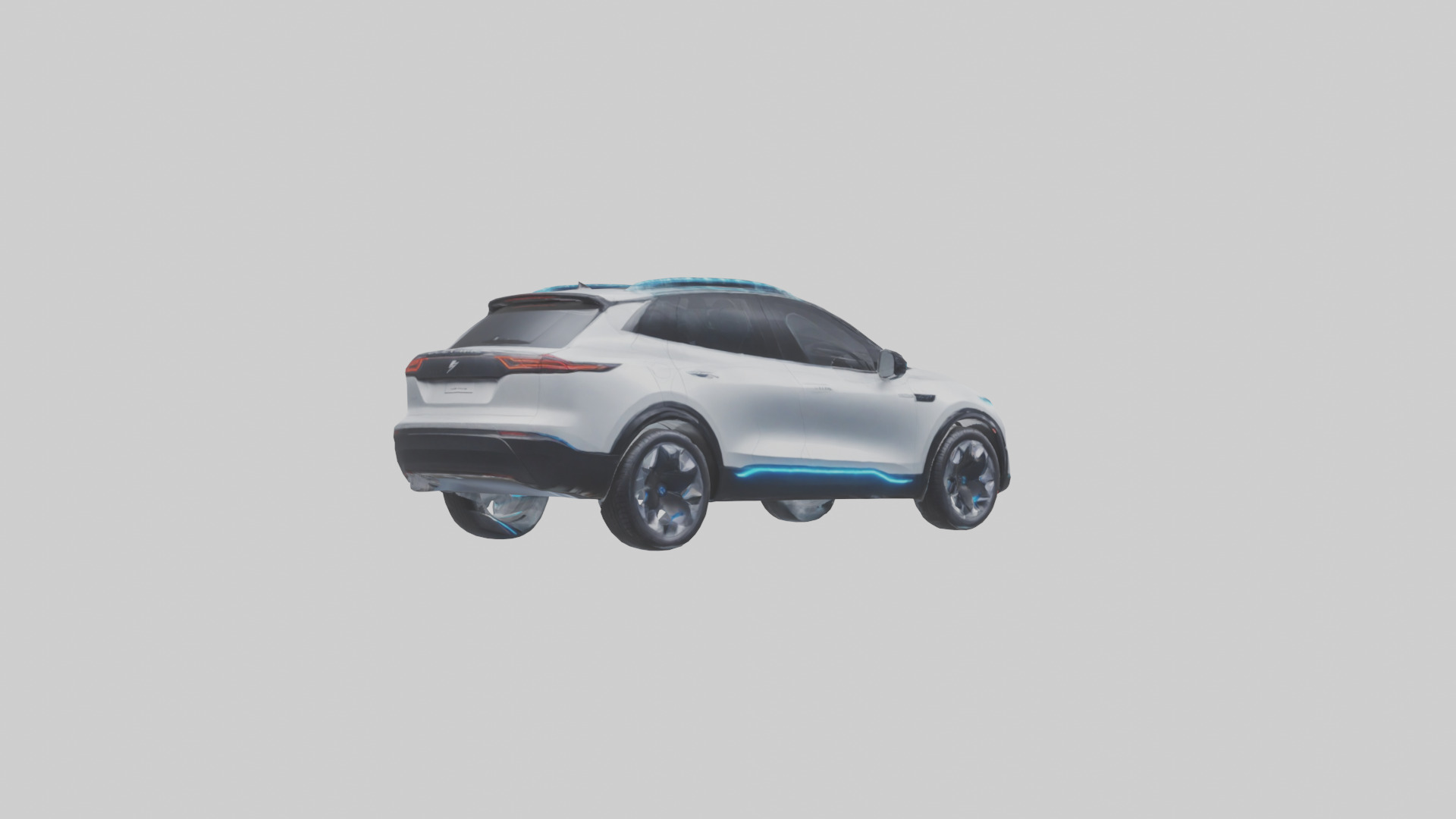 Electric SUV model 3D model_2