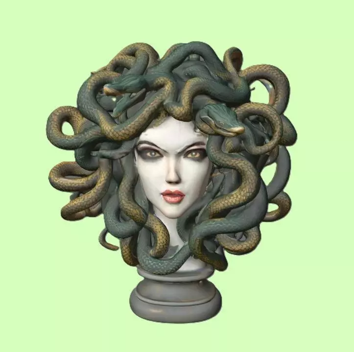 Medusa Bust the Gorgon Queen 3D print model