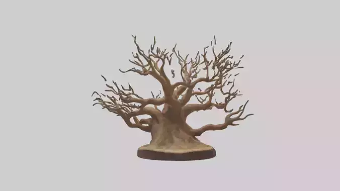 Elegant Root Sculpture model