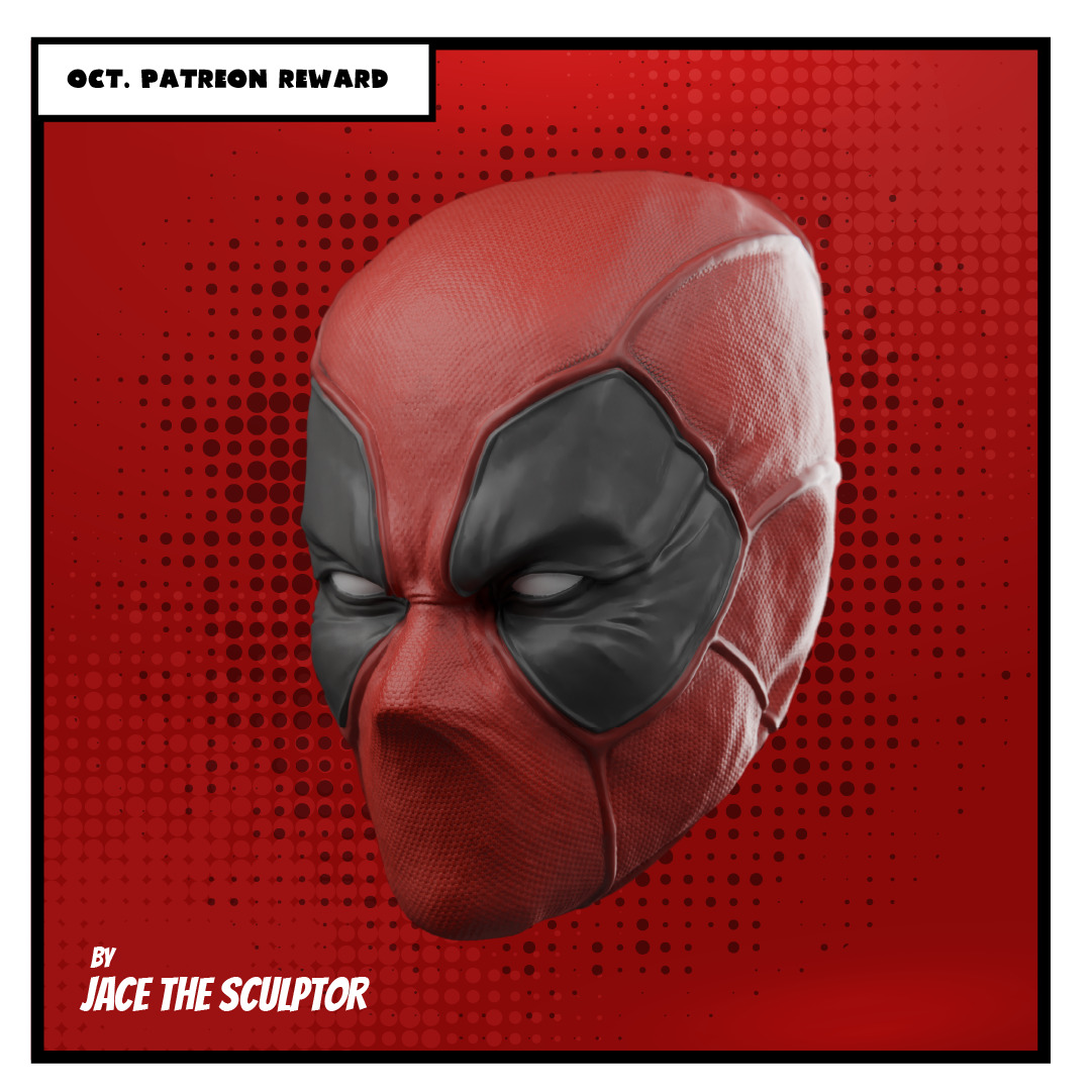 Deadpool Custom Heads Pack - 1-12 scale STL 3D print model_1