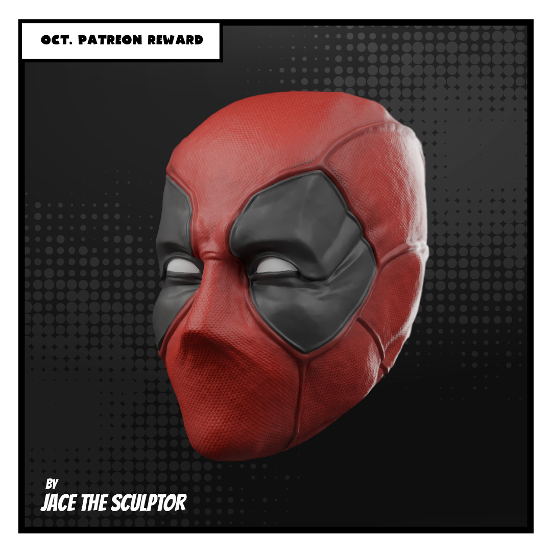 Deadpool Custom Heads Pack - 1-12 scale STL 3D print model_4