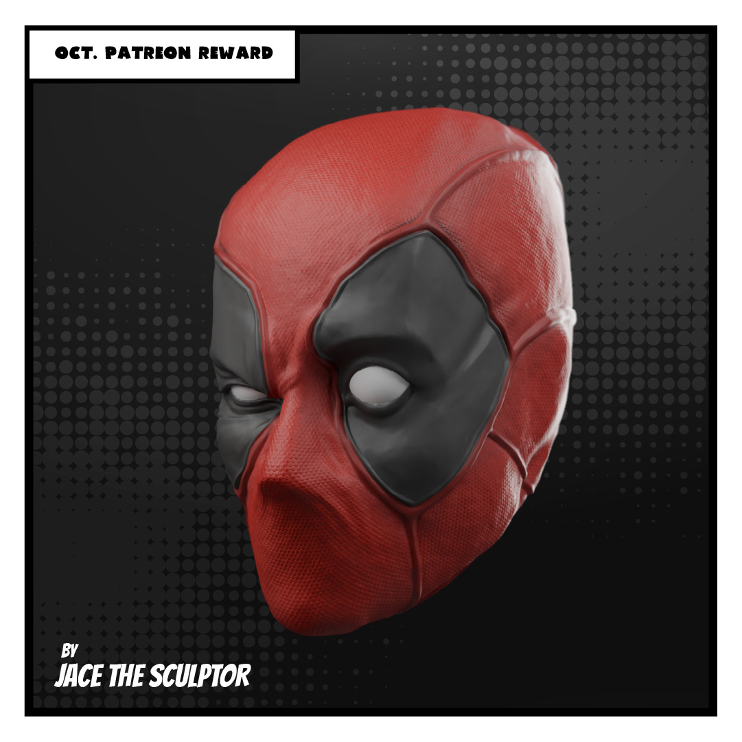 Deadpool Custom Heads Pack - 1-12 scale STL 3D print model_6