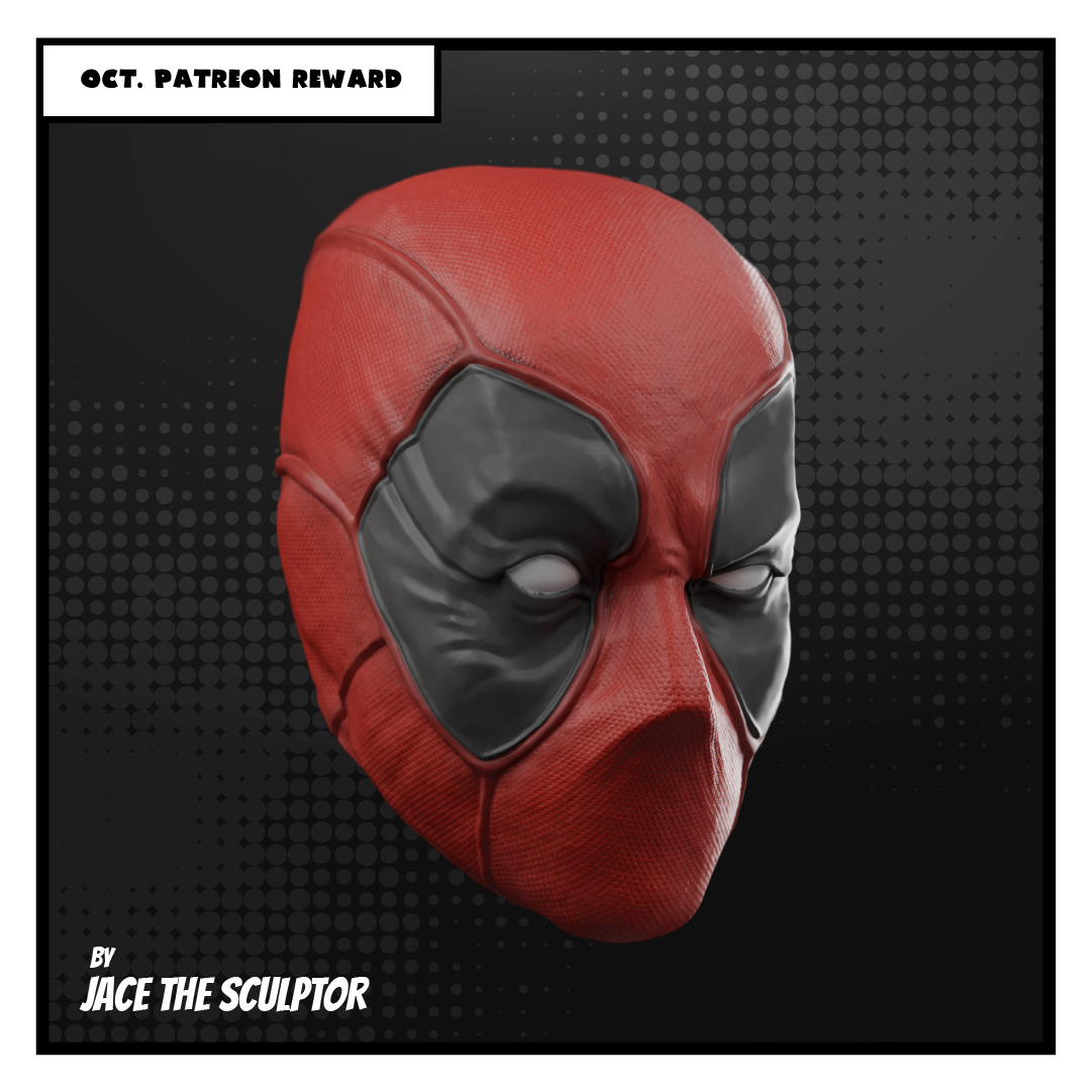 Deadpool Custom Heads Pack - 1-12 scale STL 3D print model_2