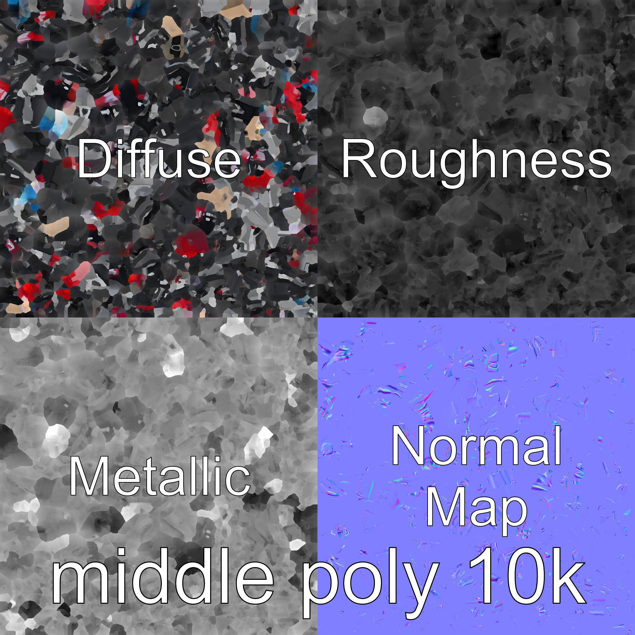 Combat Spider Drone with Eight Legs and Laser Tech Low-poly 3D model_25