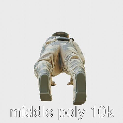 Invisibility Suit with Active Camouflage Films Low-poly 3D model