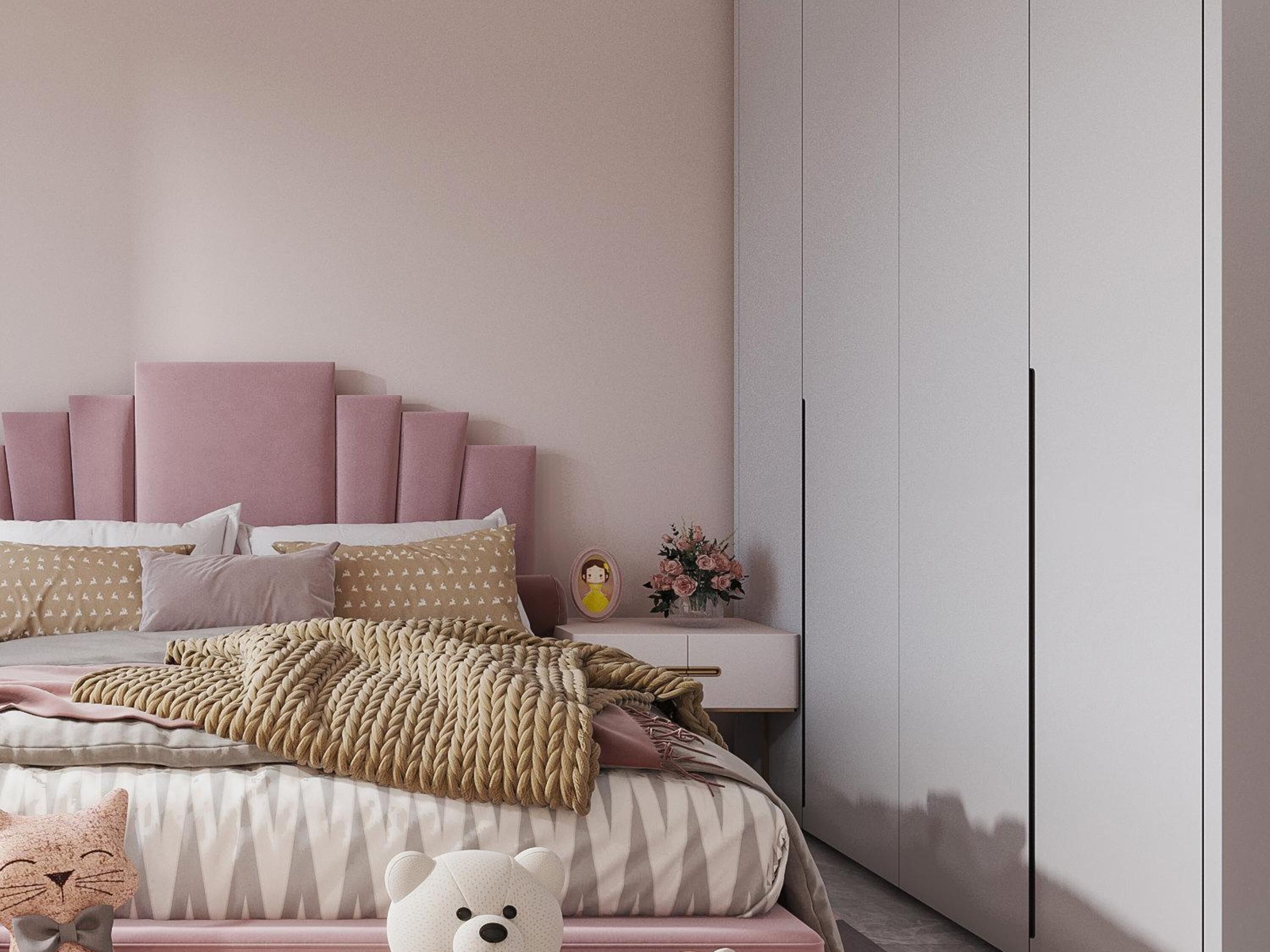 Girls Room Modern 3D model_3