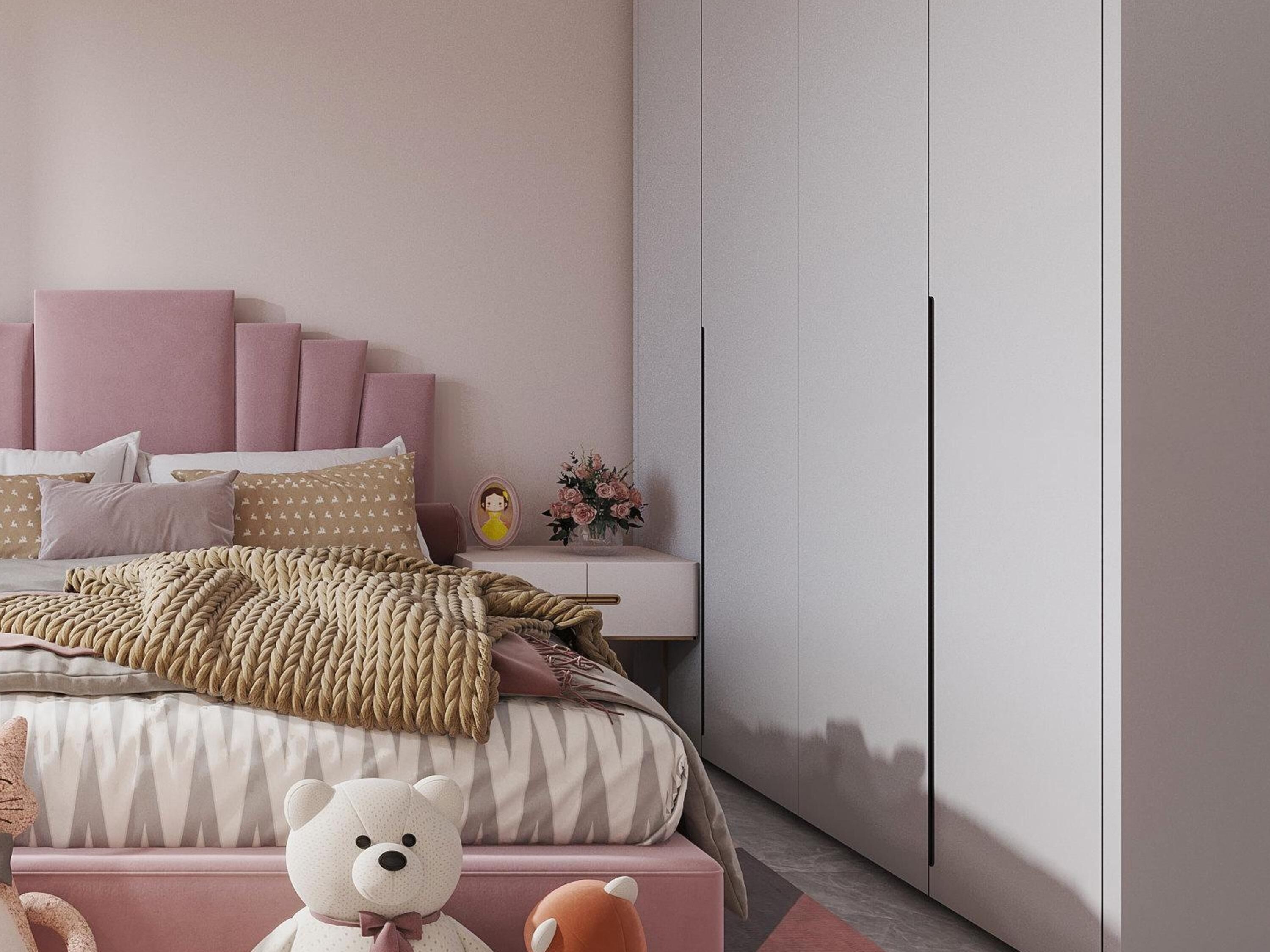 Girls Room Modern 3D model_2