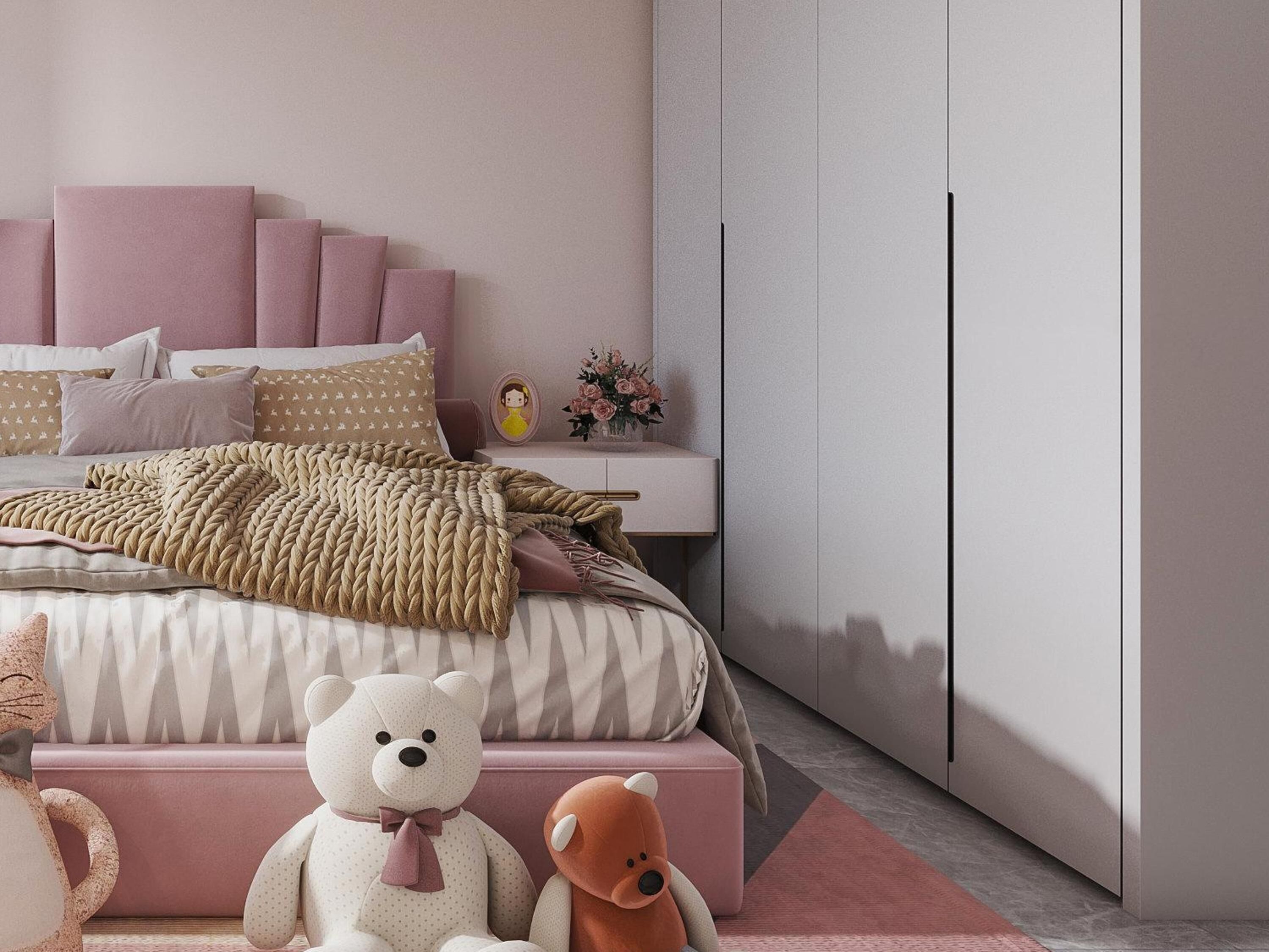 Girls Room Modern 3D model_5