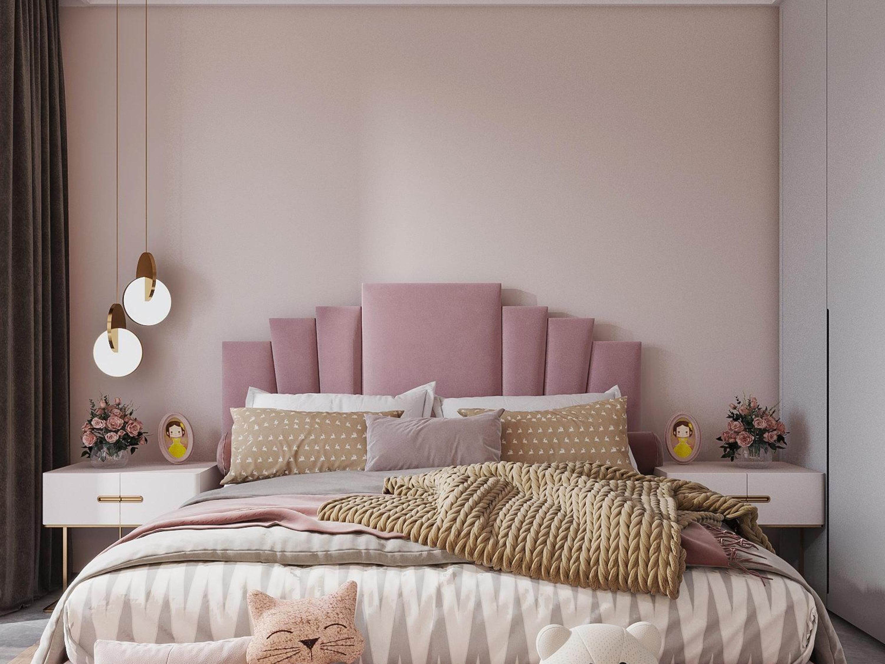 Girls Room Modern 3D model_4