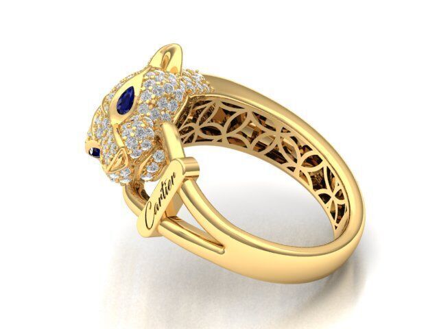 Panther Ring Free 3D print model_6