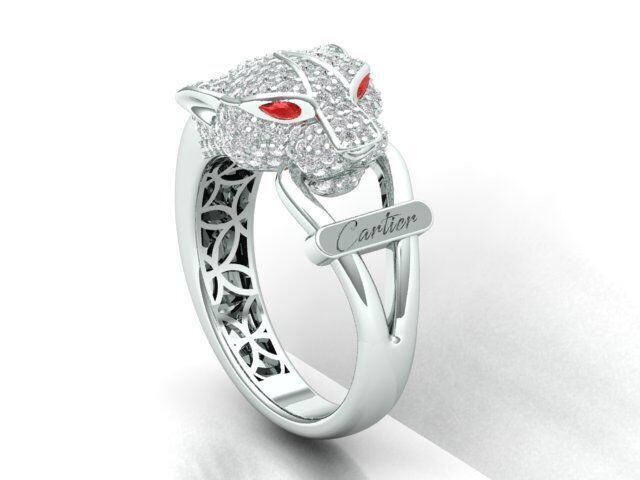 Panther Ring Free 3D print model_8