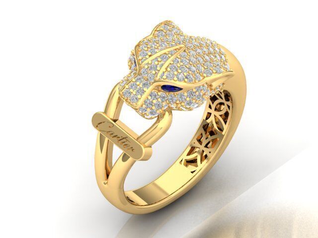 Panther Ring Free 3D print model_4