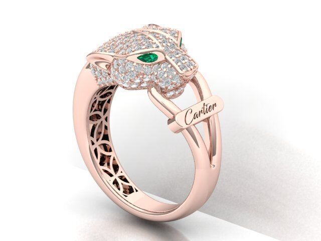 Panther Ring Free 3D print model_13