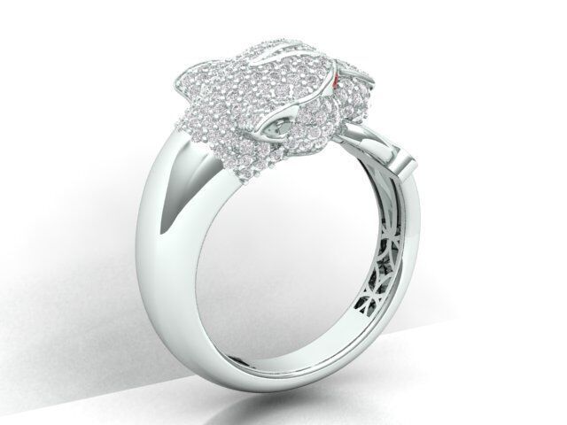 Panther Ring Free 3D print model_11
