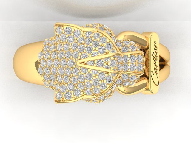 Panther Ring Free 3D print model_1