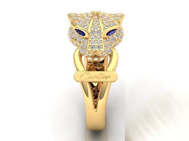 Panther Ring Free 3D print model_2