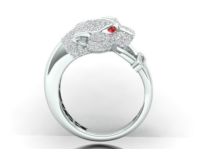 Panther Ring Free 3D print model_9