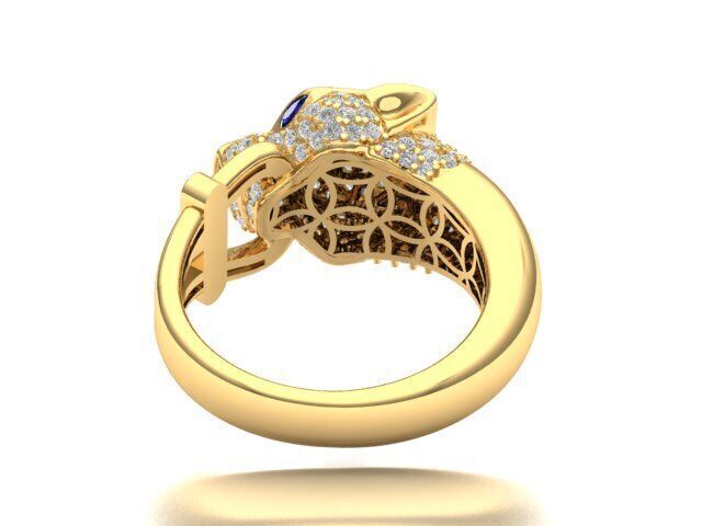 Panther Ring Free 3D print model_5