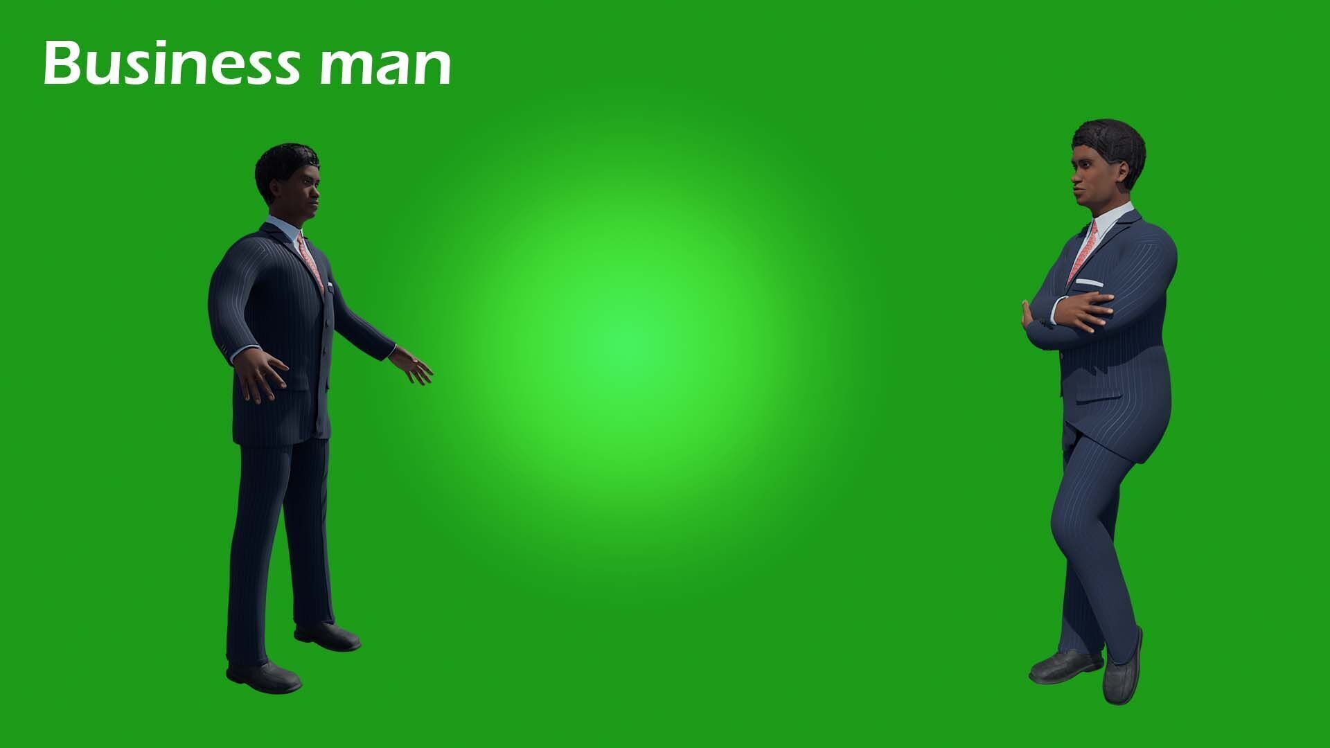 Business man Free 3D model_1