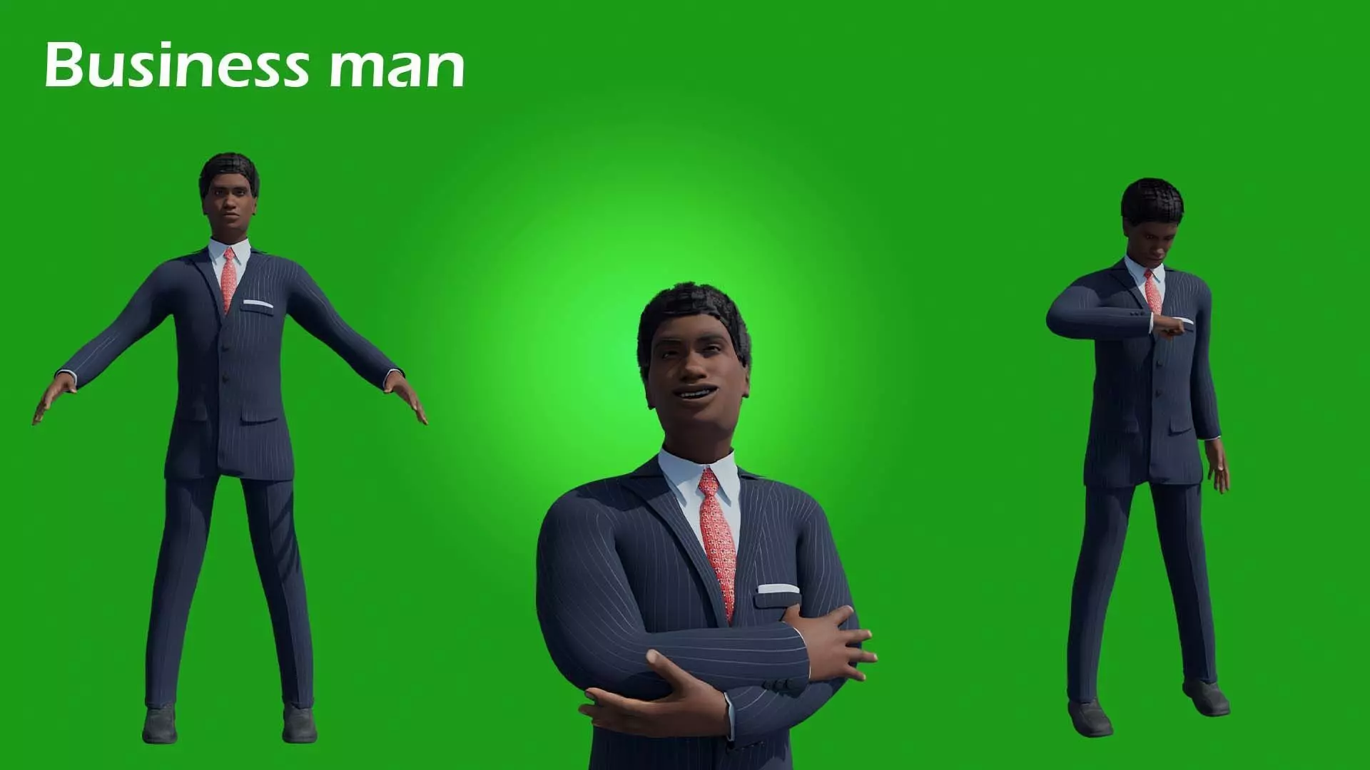 Business man Free 3D model_0