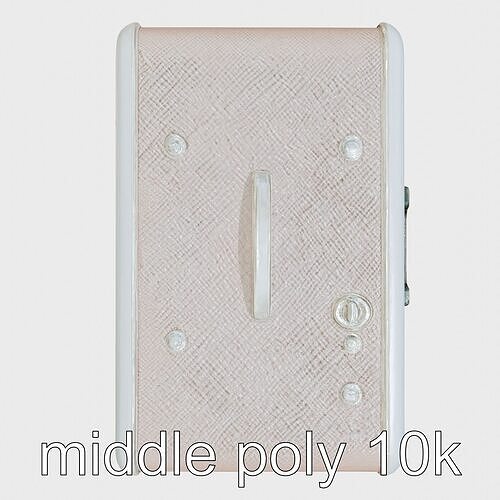Portable Teleportation Device Suitcase Low-poly 3D model