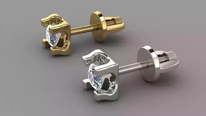 Earrings width diamond
