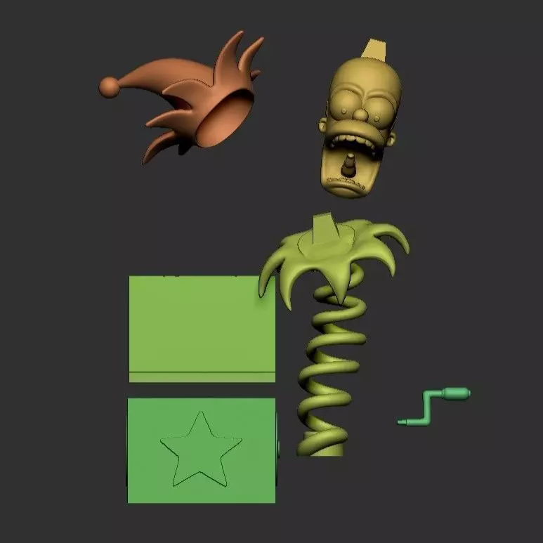 HOMERO SIMPSON- SURPRISE BOX 3D print model_11