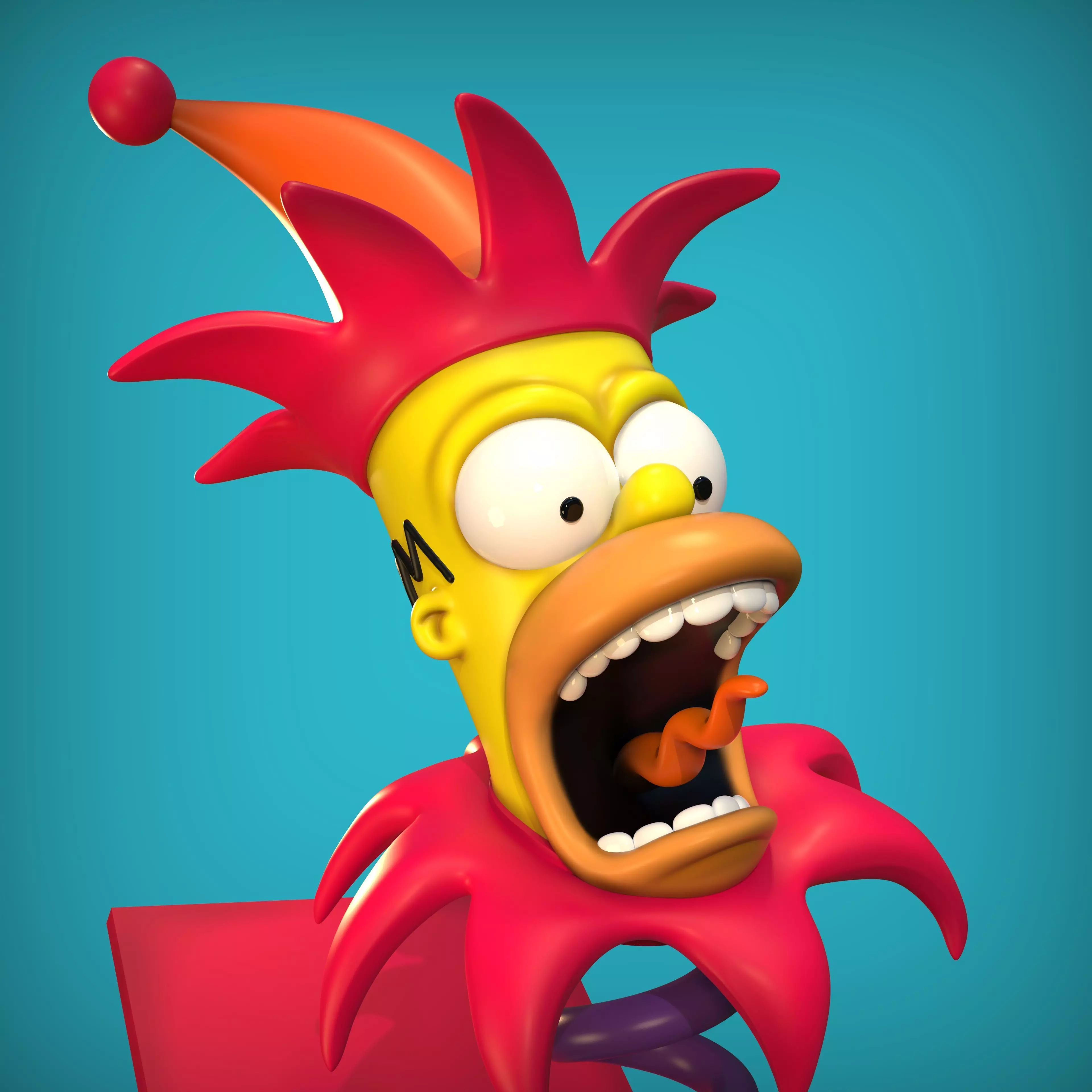 HOMERO SIMPSON- SURPRISE BOX 3D print model_5