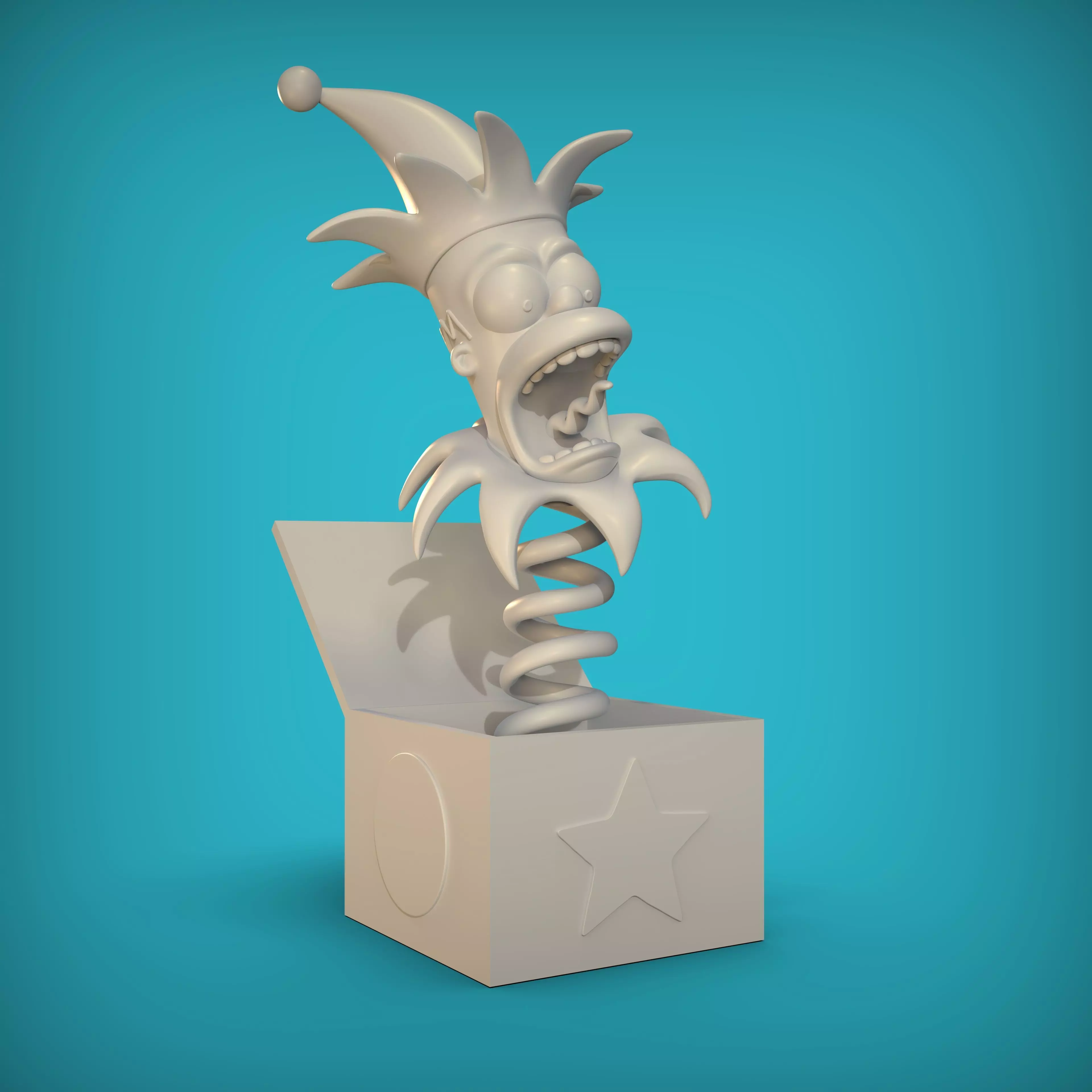 HOMERO SIMPSON- SURPRISE BOX 3D print model_6