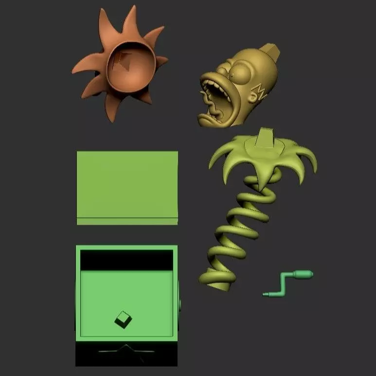 HOMERO SIMPSON- SURPRISE BOX 3D print model_9