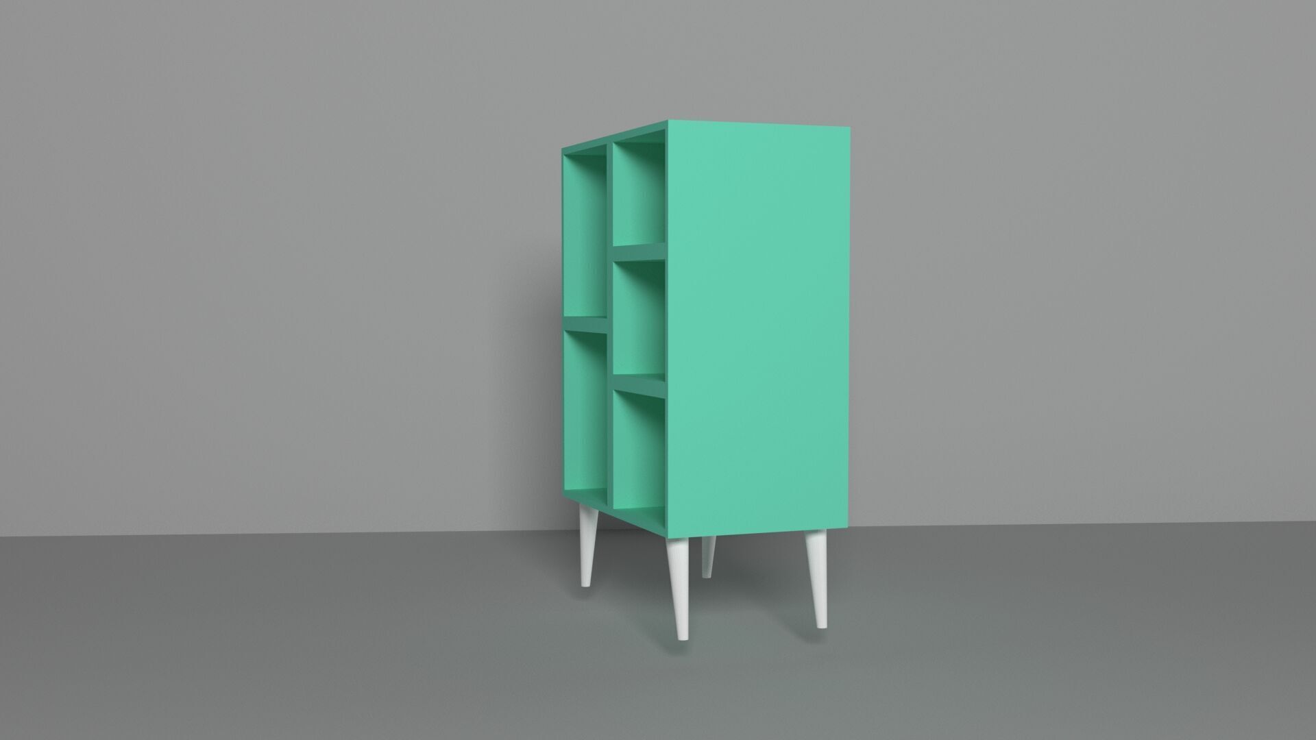 furniture cupboard Low-poly 3D model_4