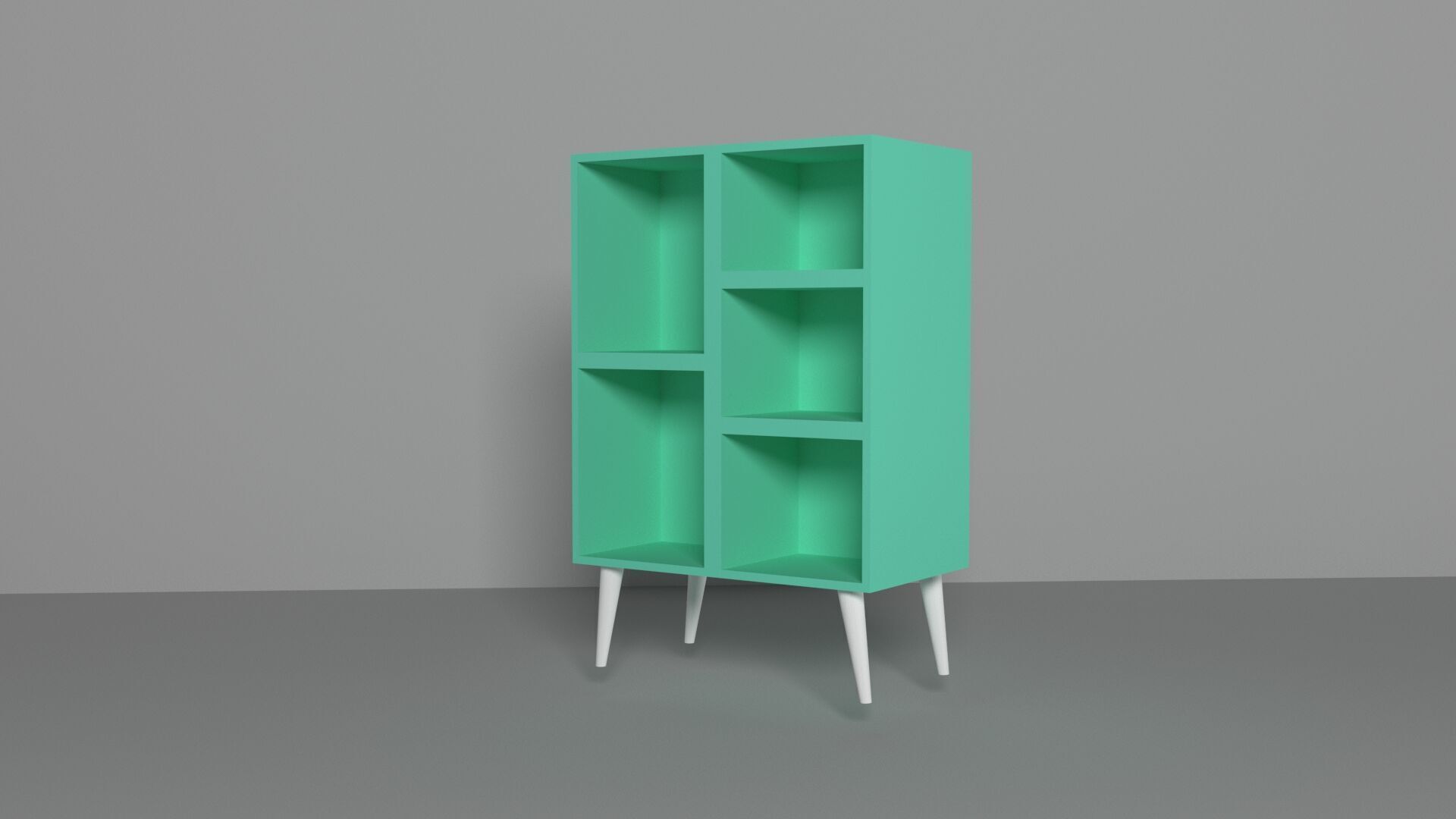 furniture cupboard Low-poly 3D model_2