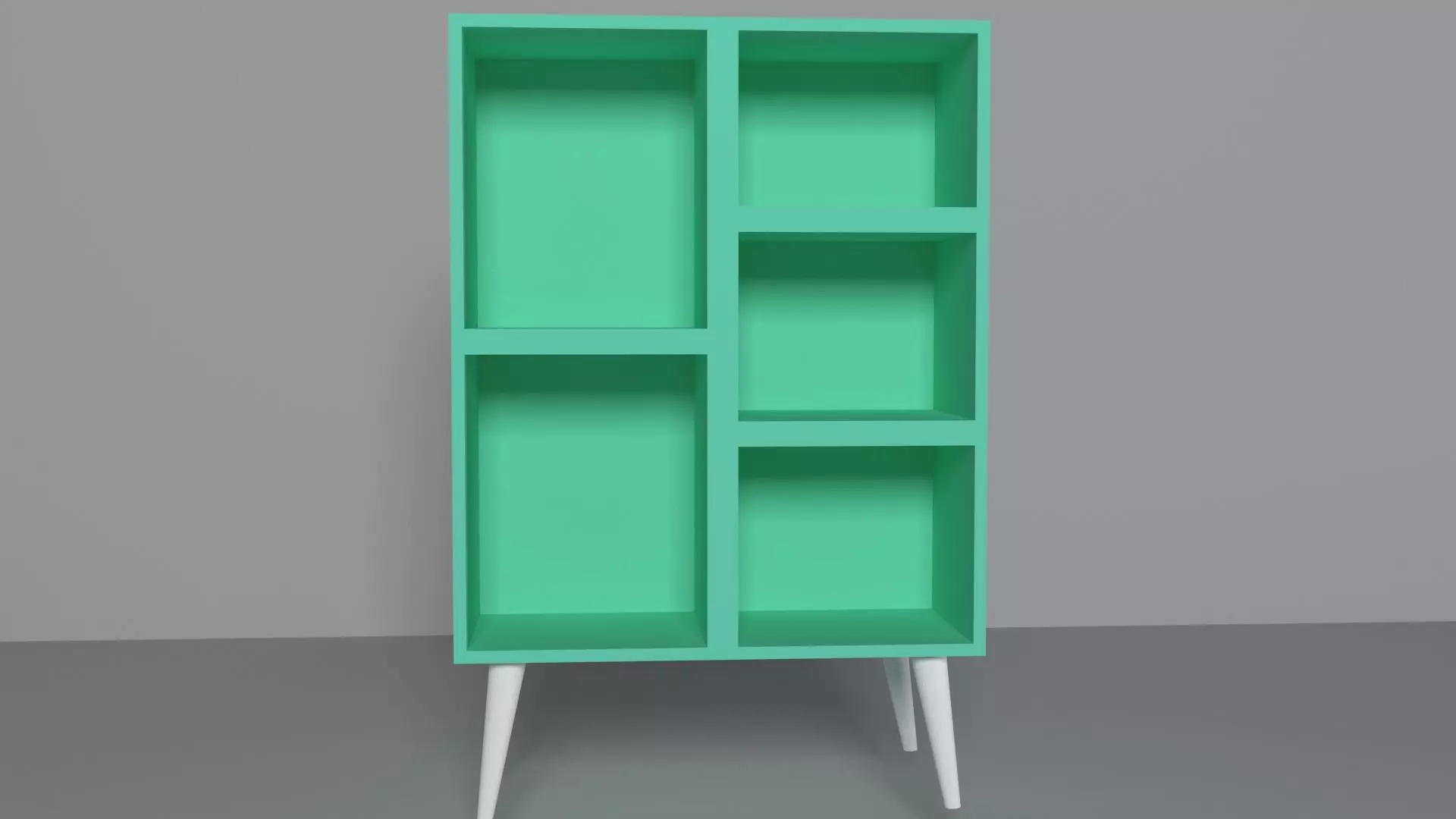furniture cupboard Low-poly 3D model_0