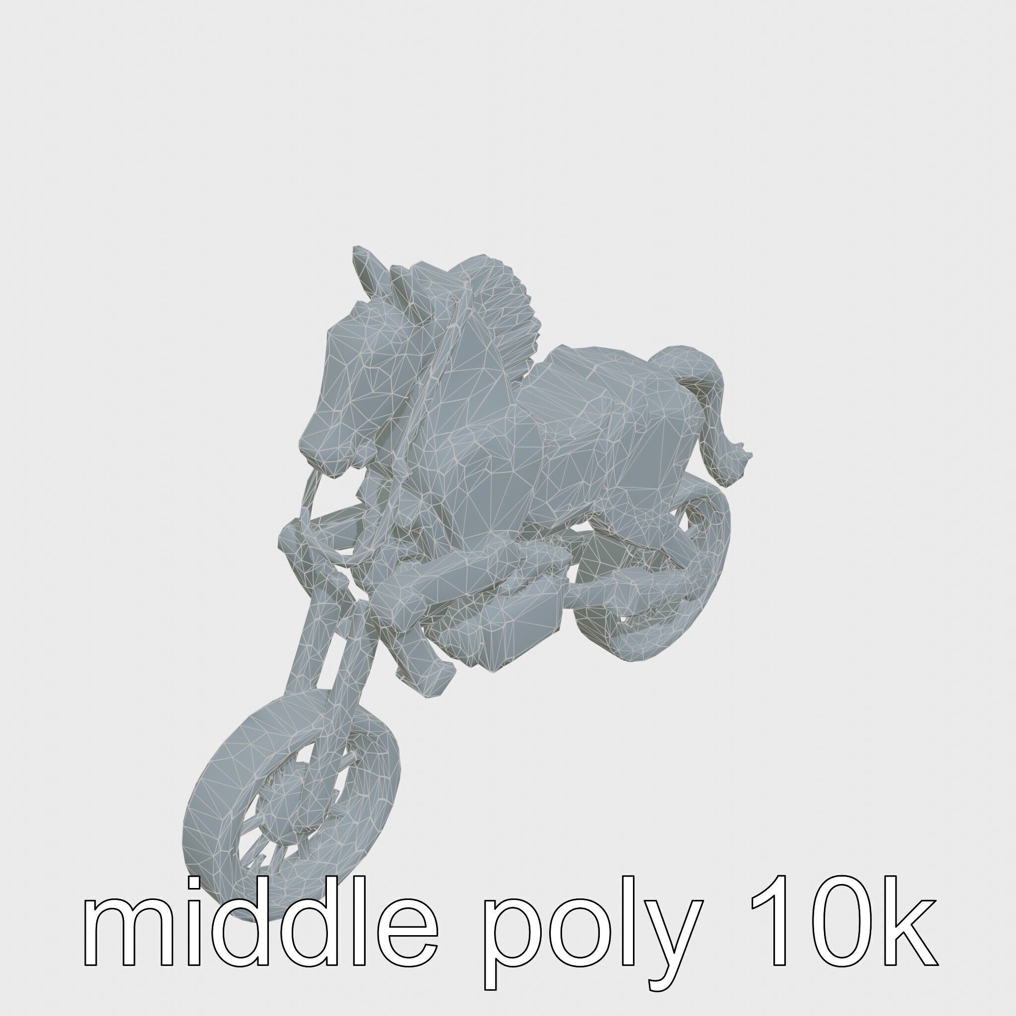 Mechanical Horse with Dynamic Shock Absorbers Low-poly 3D model_31