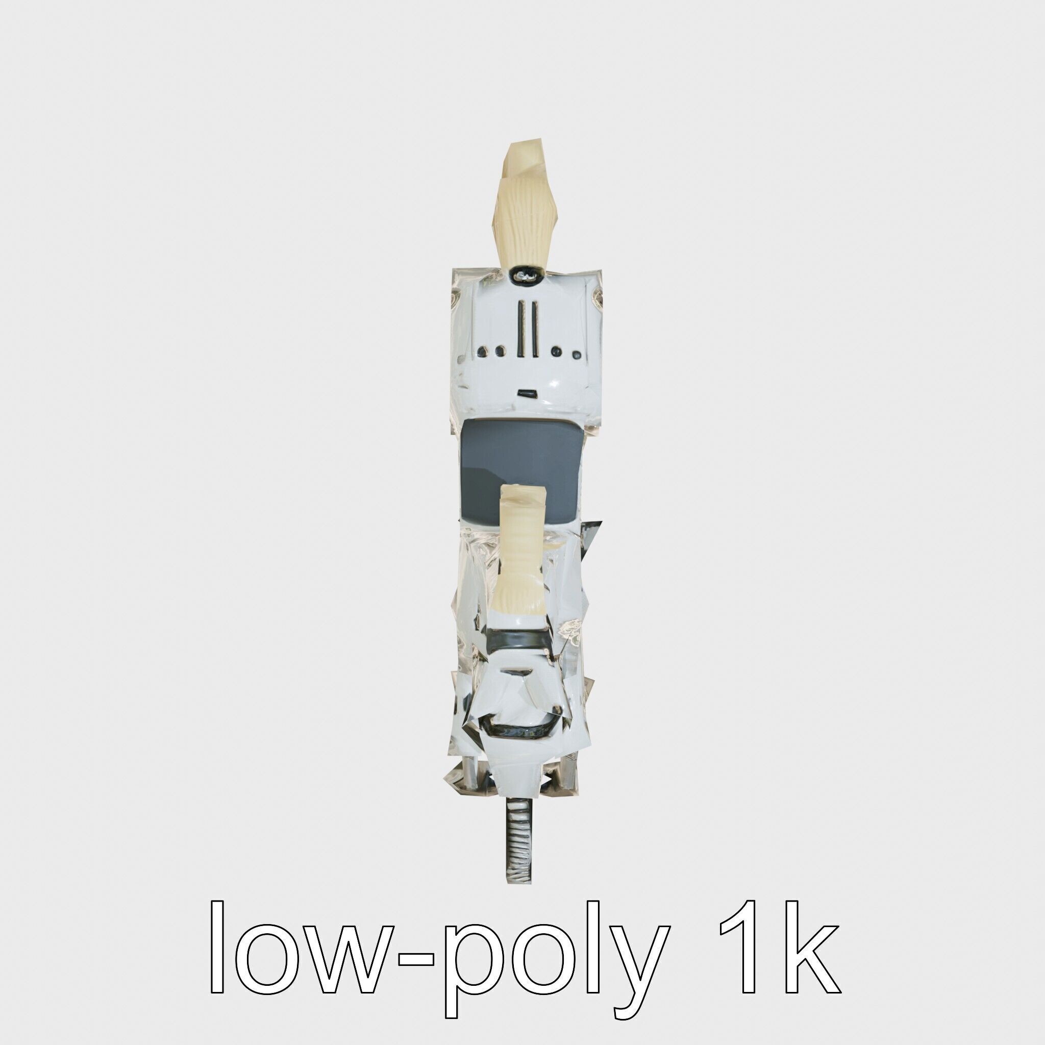 Mechanical Horse with Dynamic Shock Absorbers Low-poly 3D model_21