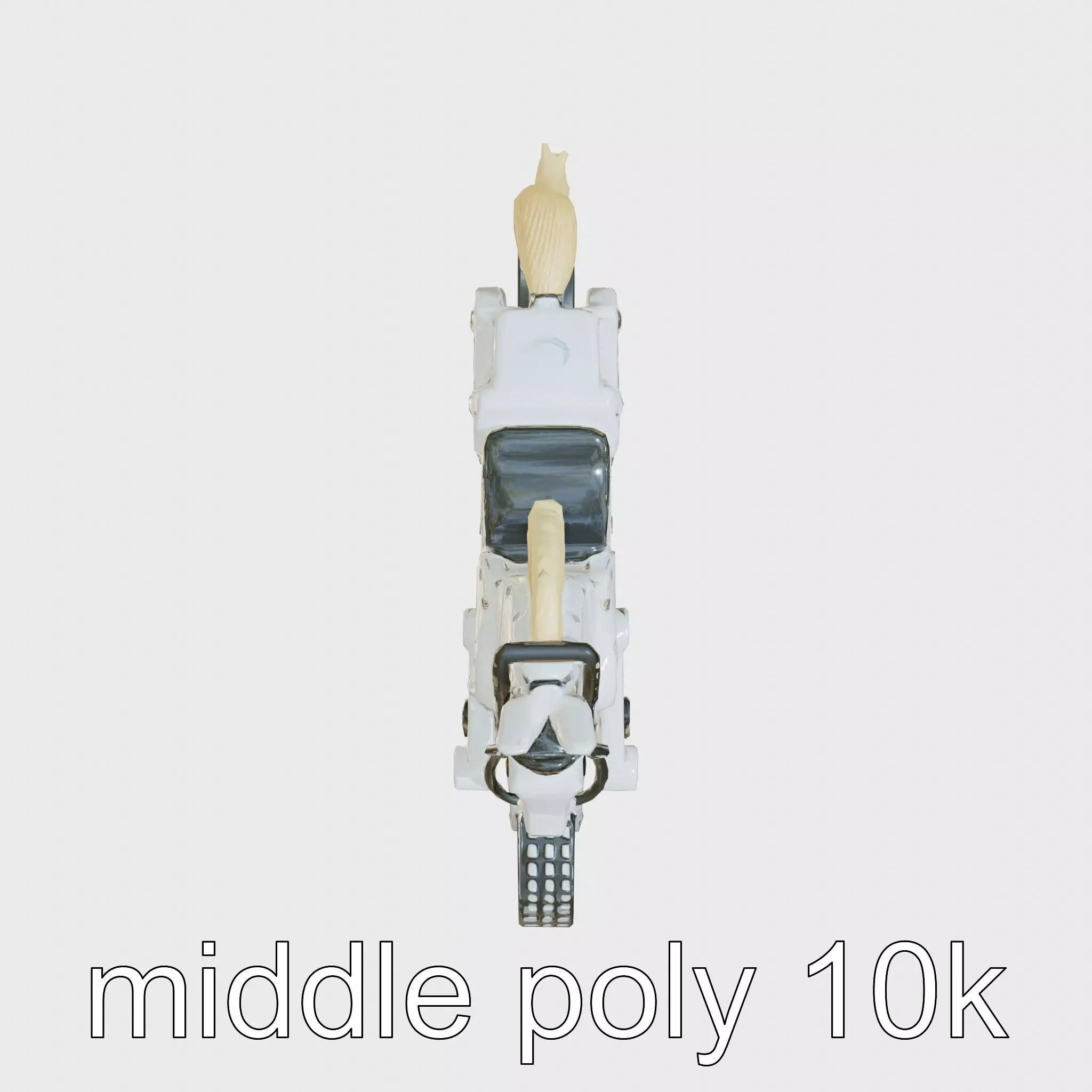 Mechanical Horse with Dynamic Shock Absorbers Low-poly 3D model_0