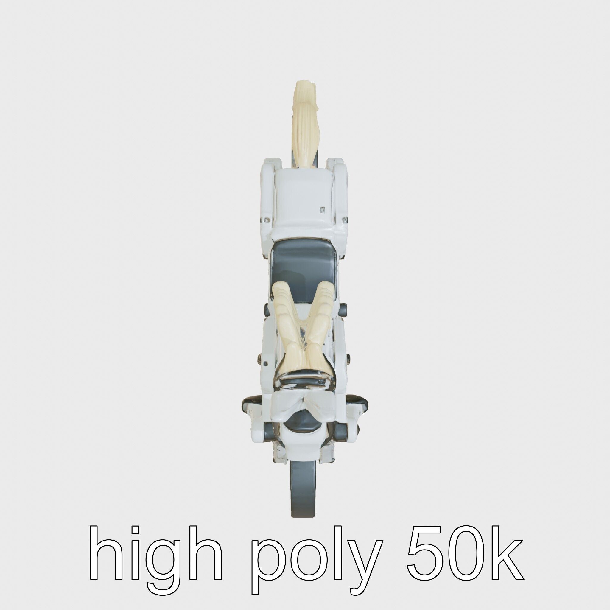 Mechanical Horse with Dynamic Shock Absorbers Low-poly 3D model_18