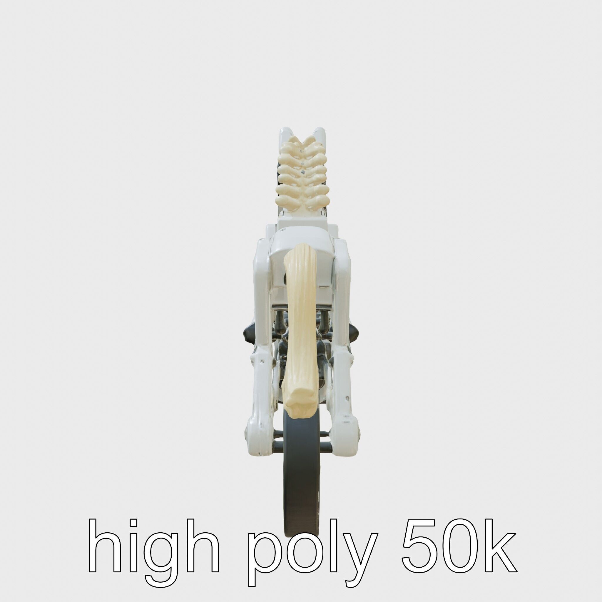 Mechanical Horse with Dynamic Shock Absorbers Low-poly 3D model_30