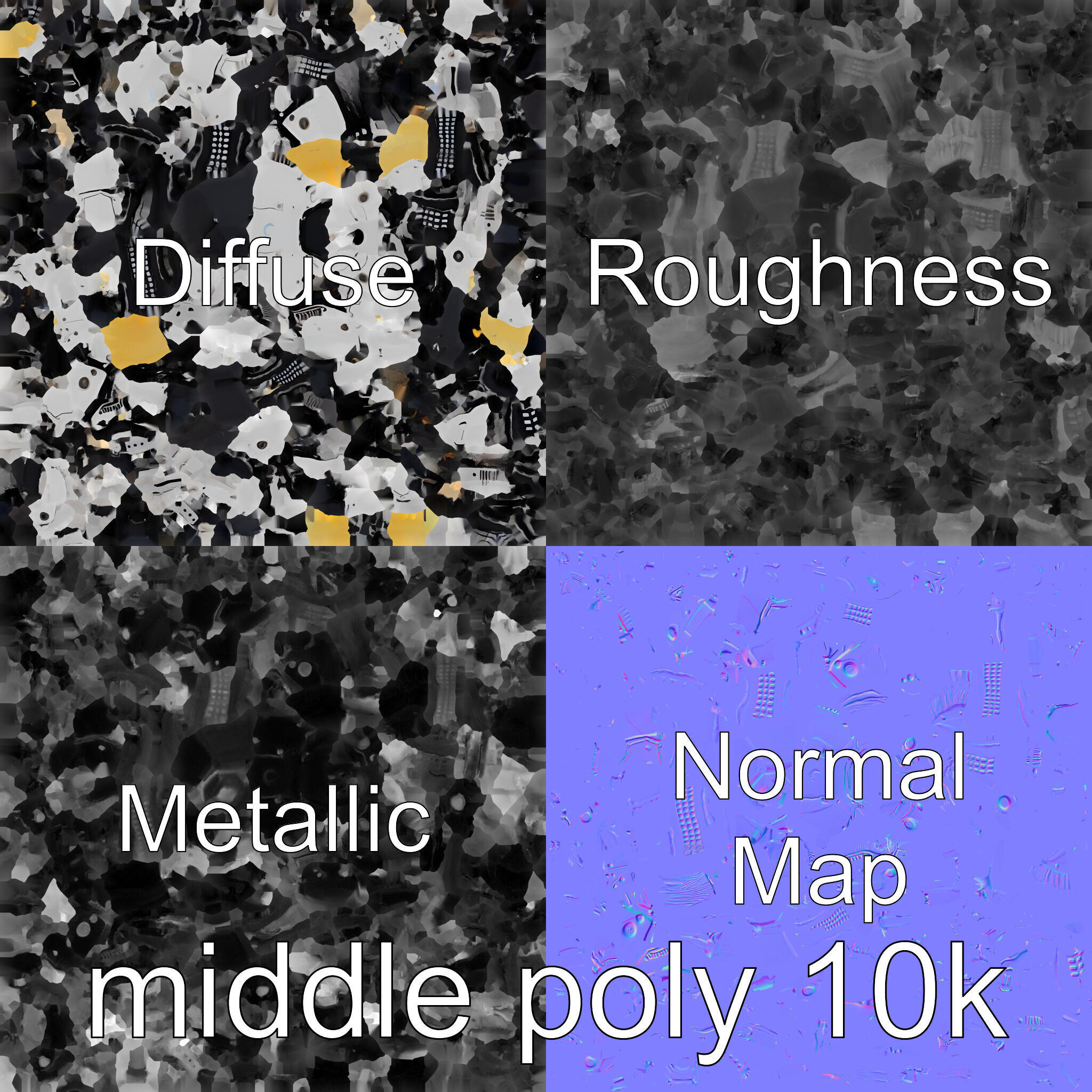 Mechanical Horse with Dynamic Shock Absorbers Low-poly 3D model_27