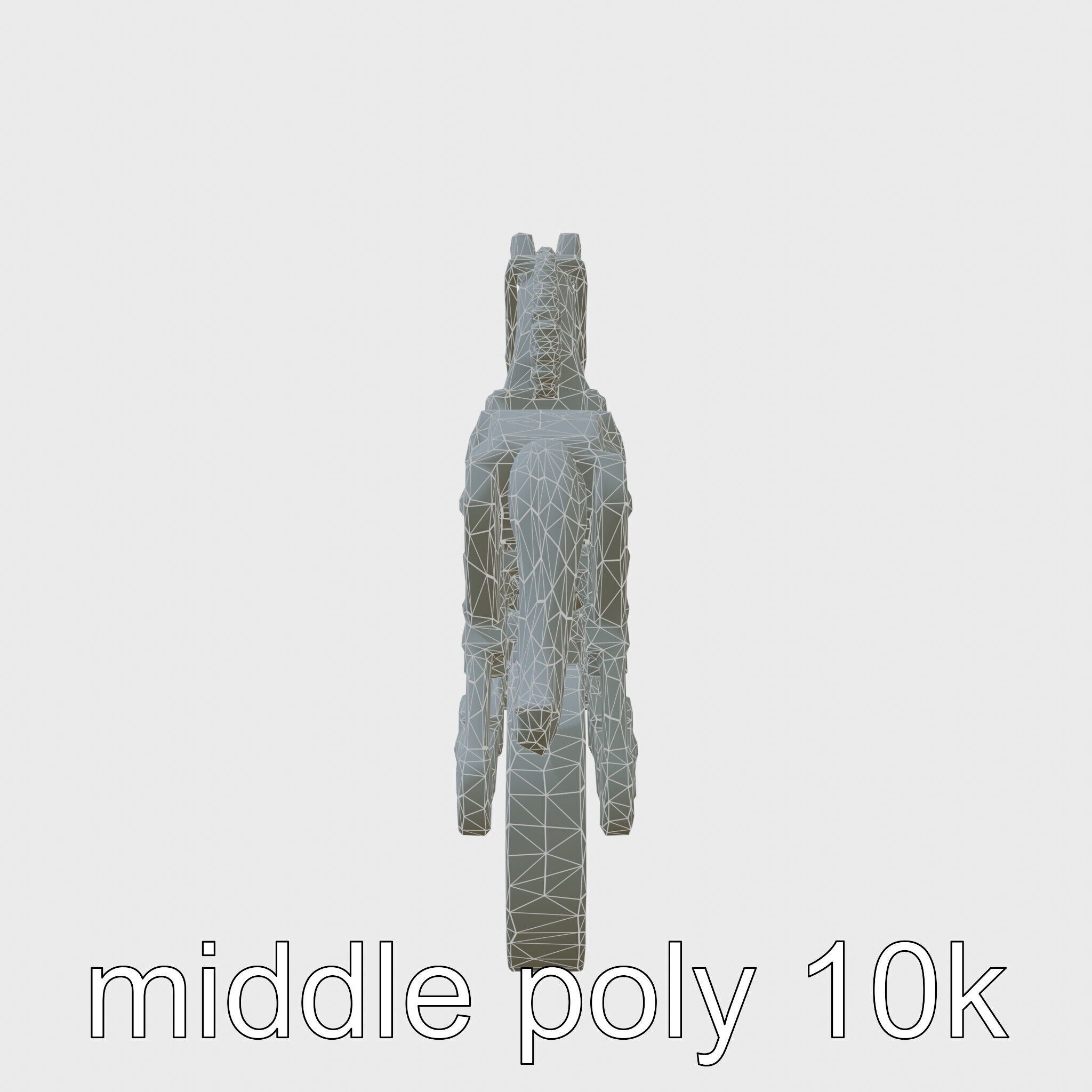 Mechanical Horse with Dynamic Shock Absorbers Low-poly 3D model_22