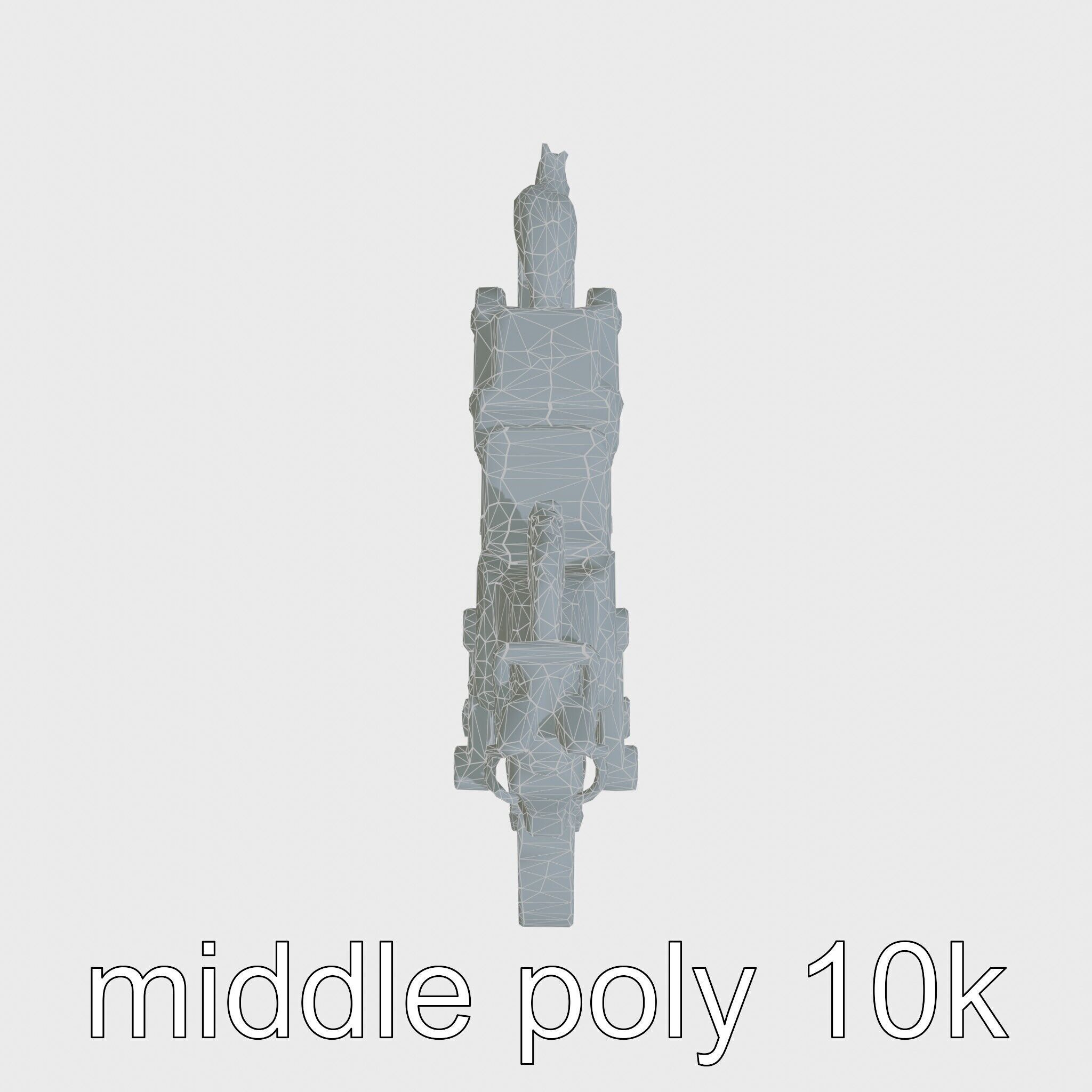 Mechanical Horse with Dynamic Shock Absorbers Low-poly 3D model_9