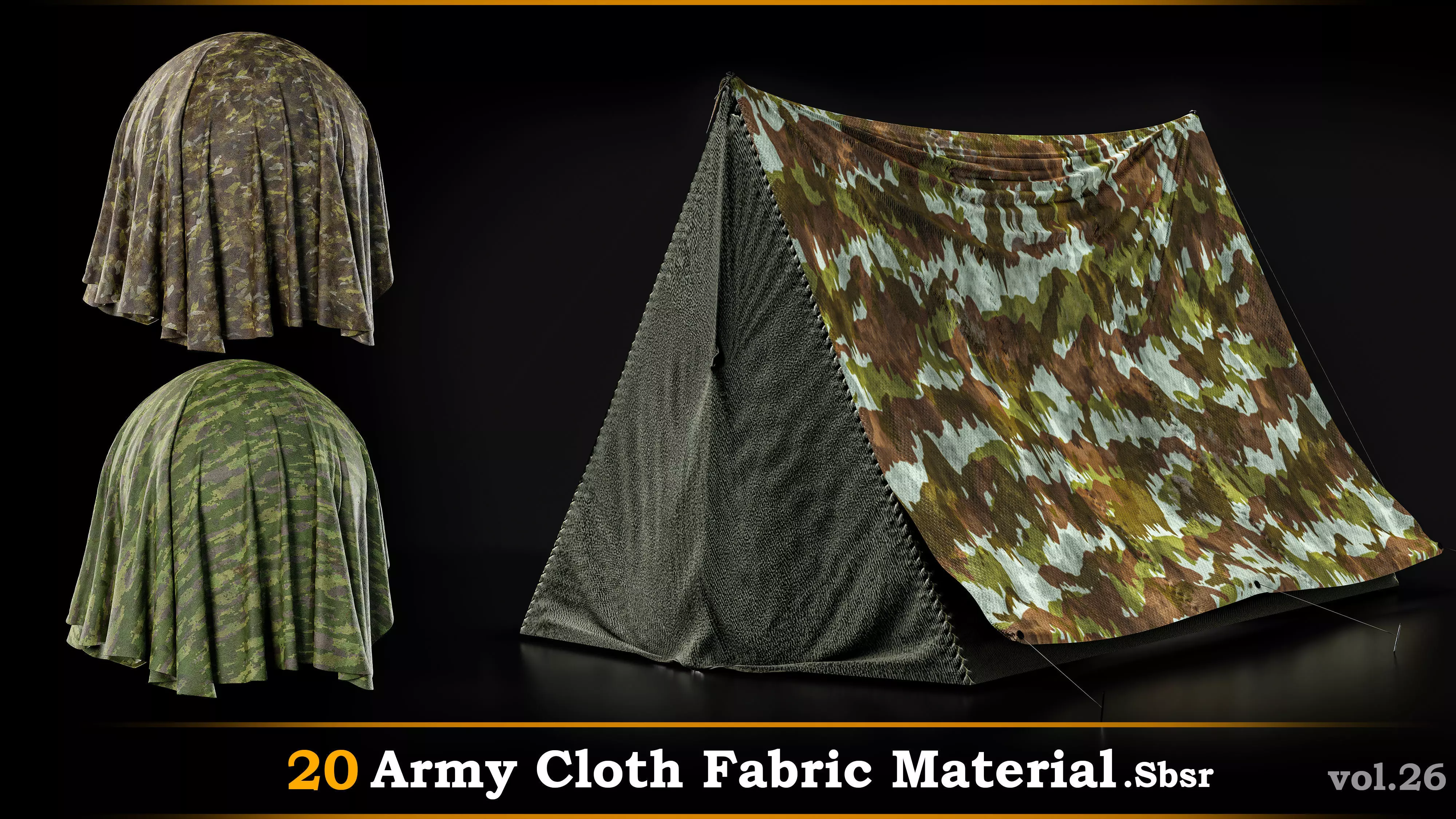 20 Army cloth Fabric Material-Sbsr-Vol 26 Texture